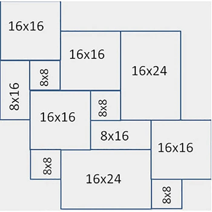 Silver Antique Pattern Brushed, Chiseled, and Partially Filled - Full Truckload