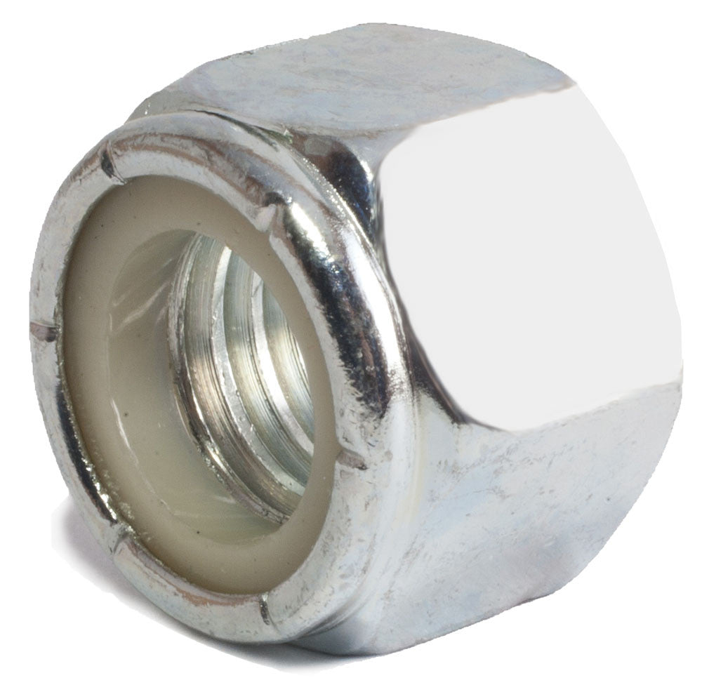 3/8-24 Nylon Insert Locknut Zinc Plated