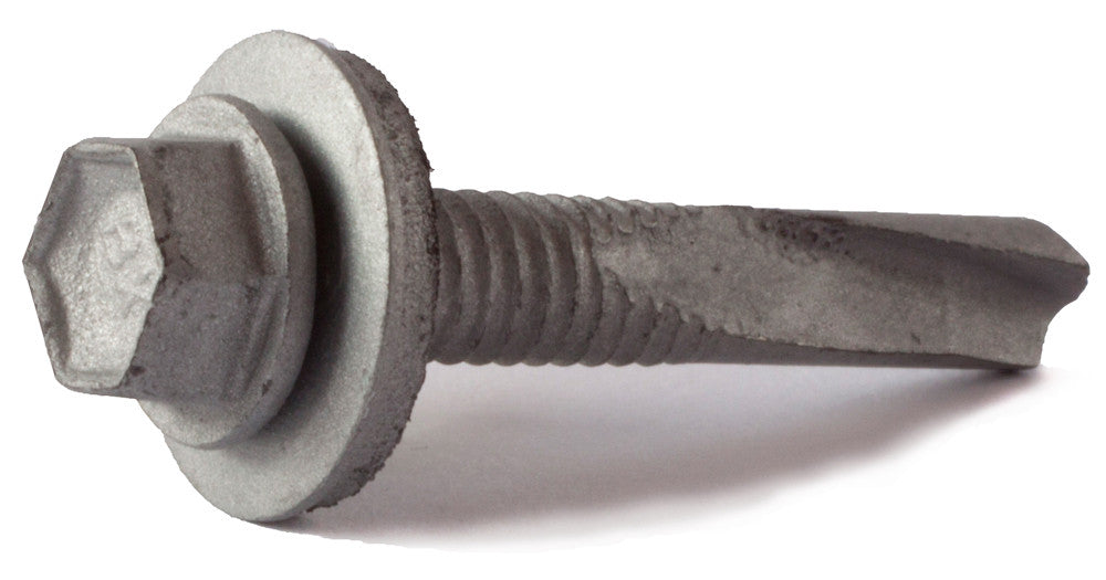 12-24 x 7/8 Hex Washer Head TEKS® Self Drilling Screw (T4) Climaseal® w/ Bonded Washer