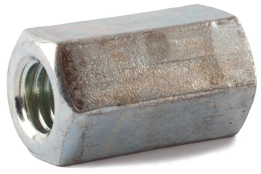 5/8-18 x 13/16 x 2 1/8 A563 Hex Coupling Nut Zinc