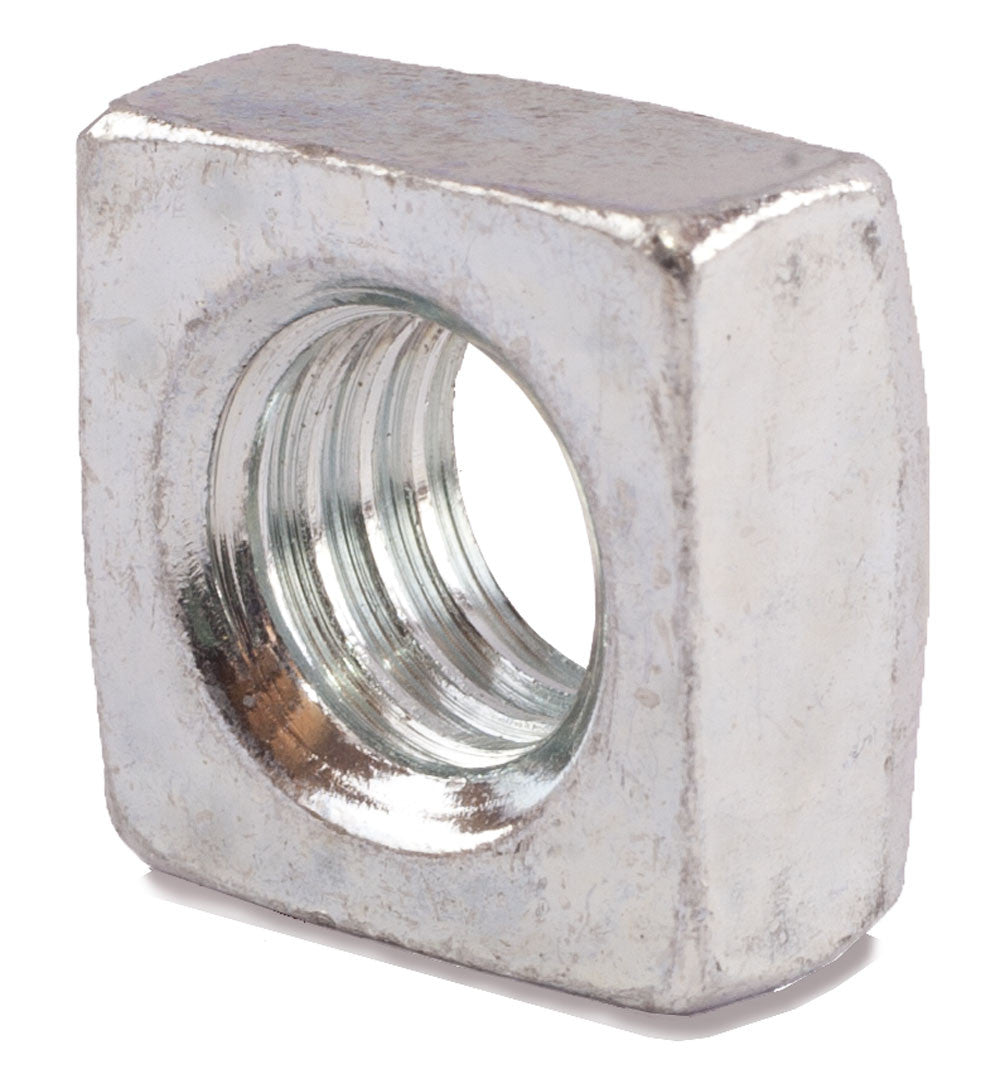 1/4-20 Grade 2 Square Nuts Zinc Plated