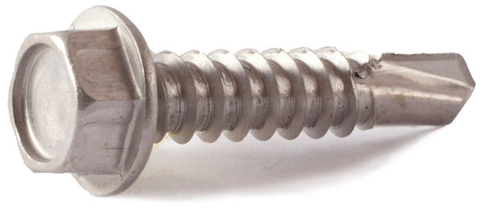 14-14 x 1 1/4 Hex Washer Head Self Drill Screw 410 SS