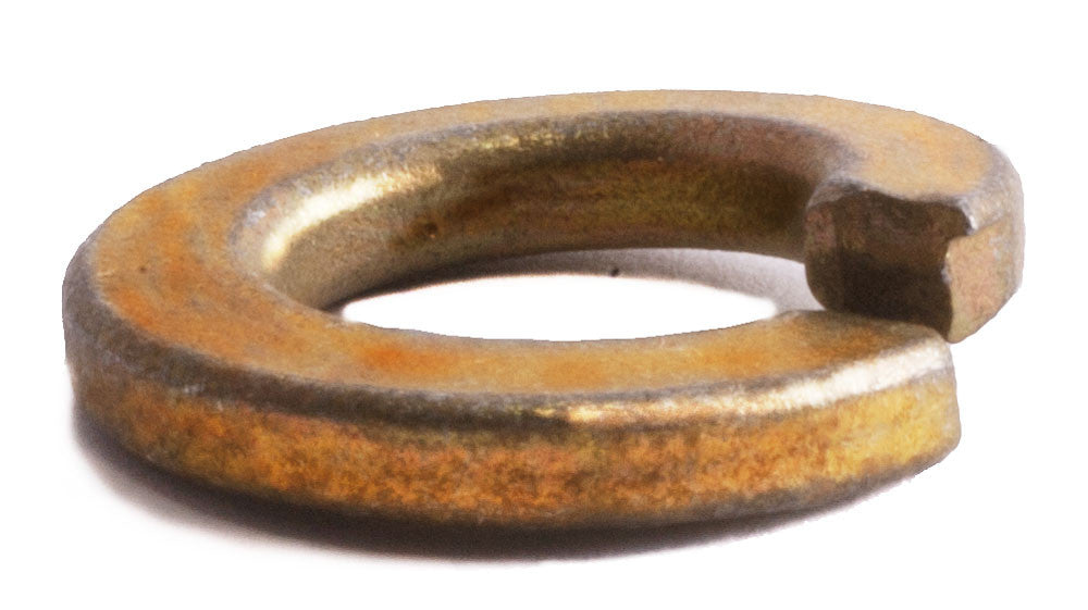 7/8 Grade 8 Split Lockwasher Yellow Zinc Plated