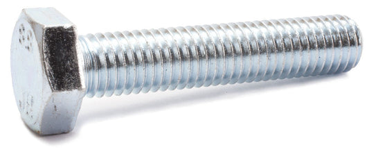 M12-1.75 x 25 Hex Cap Screw 8.8 DIN 933 Zinc Plated (Fully Threaded)