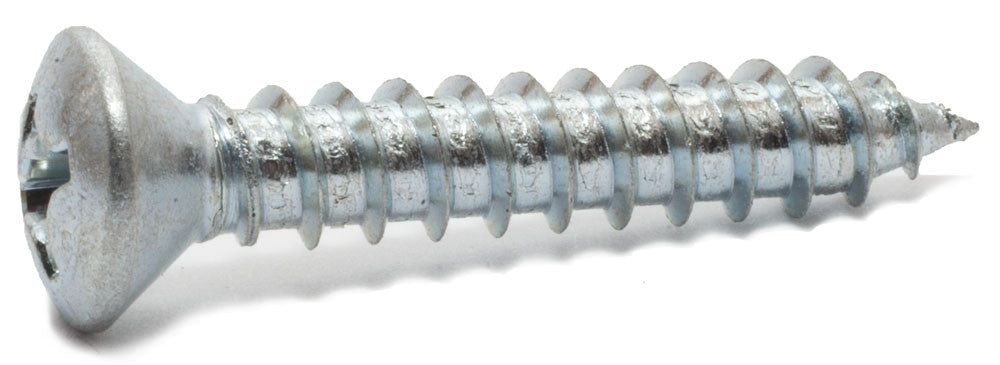 8 x 7/8 Phillips Oval Sheet metal Screw Zinc Plated