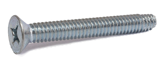 1/4-20 x 1 1/4 Phillips Flat Machine Screw Type F Zinc Plated