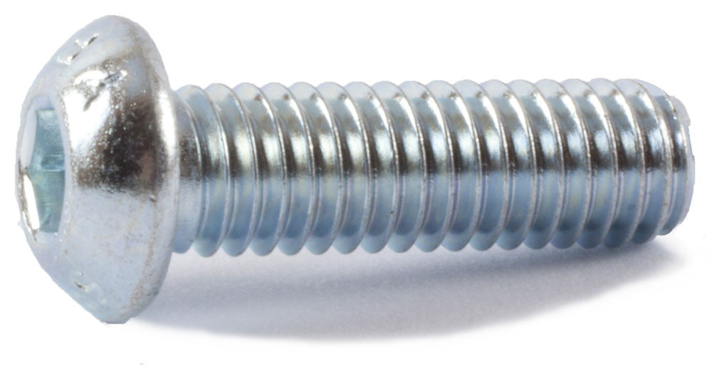 M4-0.70 x 20 Button Socket Cap Screw 12.9 ISO 7380 CR+3 Zinc