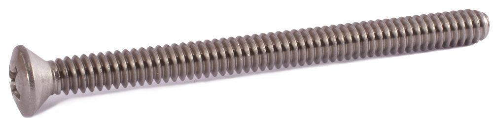 10-24 x 1 Phillips Oval Machine Screw 18-8 (A2) Stainless Steel