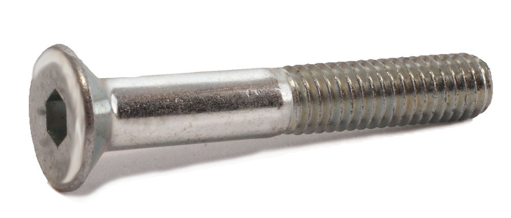 M10-1.50 x 35 Flat Socket Cap Screw 12.9 DIN 7991 Zinc Plated