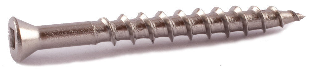 7 x 1 5/8 Simpson Trim-Head Wood Decking Screws - Square Drive 316 SS - 1 lbs Pack (195)