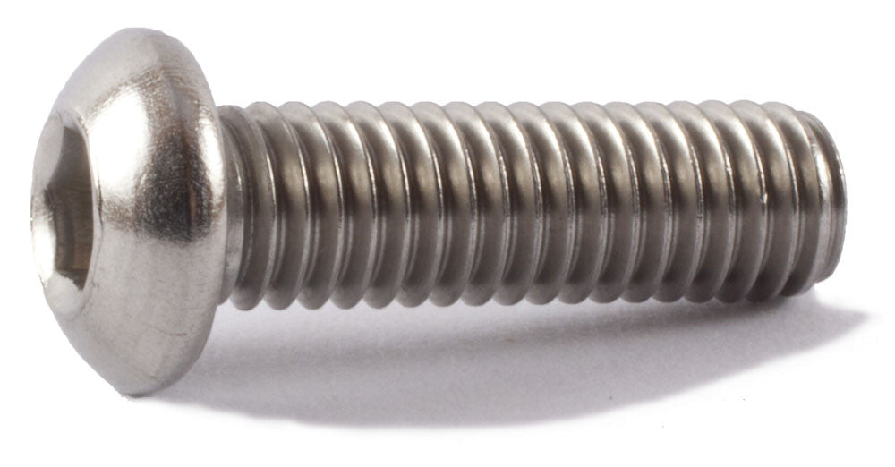 M3-0.50 x 10 Button Socket Cap Screw ISO 7380 18-8 (A2) Stainless Steel - Metric