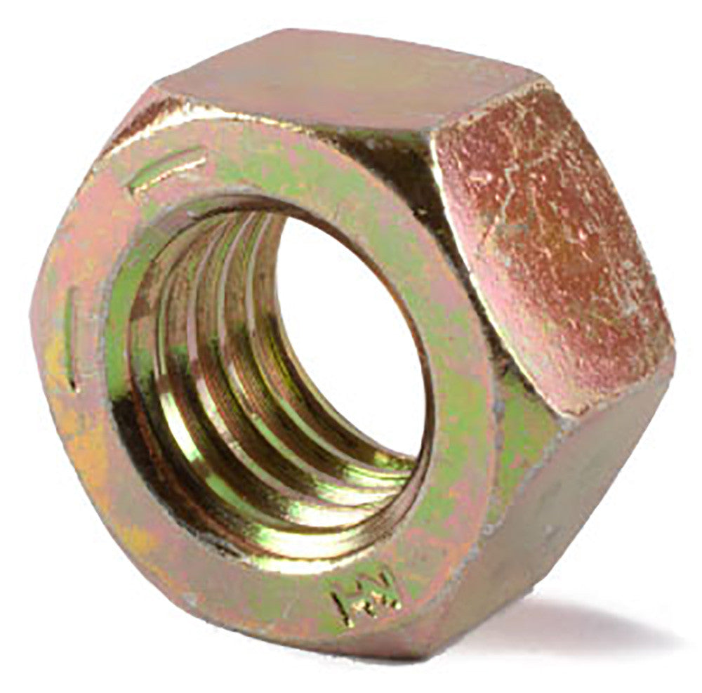 5/16-24 Grade 8 Finished Hex Nut Yellow Zinc Plated