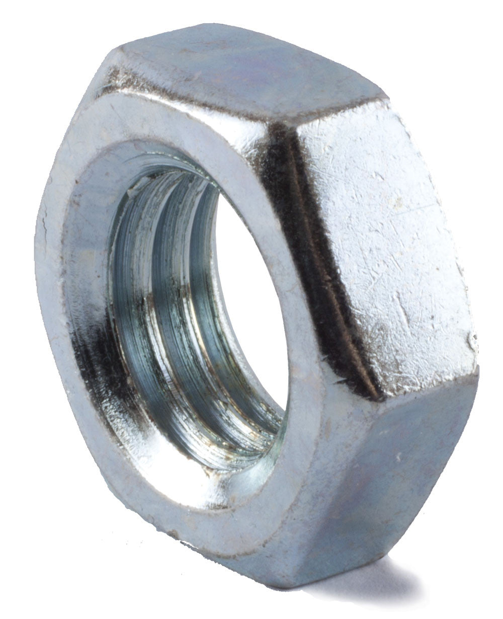 1/2-20 Hex Jam Nut Zinc Plated