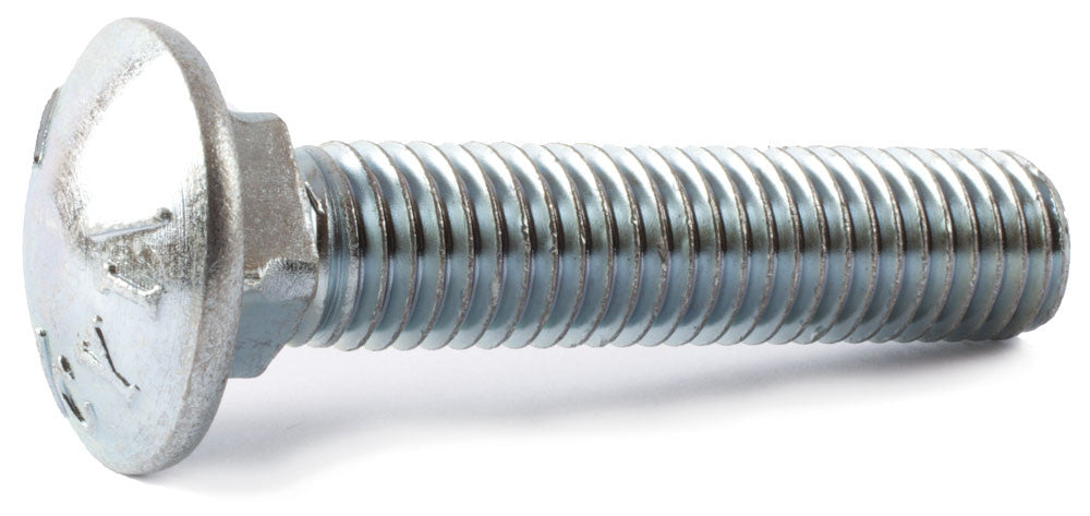 3/8-16 x 2 3/4 Grade 5 Carriage Bolt Zinc Plated