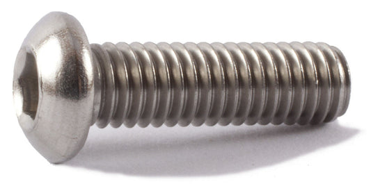 M8-1.25 x 35 Button Socket Cap Screw ISO 7380 18-8 (A2) Stainless Steel - Metric