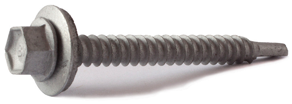 12-14 x 1 Hex Washer Head TEKS® Self Drilling Screw (T3) Climaseal® w/ Bonded Washer