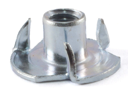 3/8-16  x 7/16  Tee Nut 3 Prong Zinc Plated