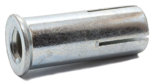 1/2-13 Lipped Drop-In Anchor Zinc Plated (50)