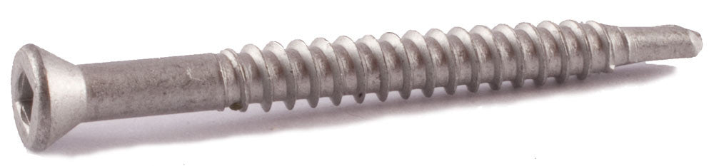 7 x 2 1/4 Simpson Trim-Head Self-Drilling Siding Screw - Square Drive 410 SS - Carton (1000)