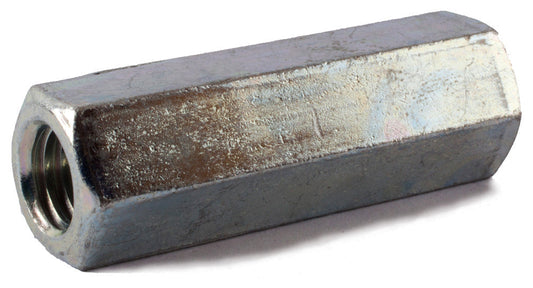 1 1/2-6 x 2 x 4 A563 Grade A Hex Coupling Nut ZInc Plated