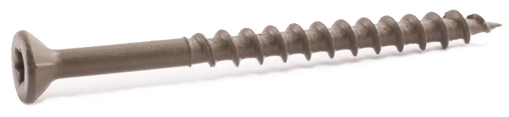 8 x 1 5/8 Star Flat Decking Screws w/ Nibs W.A.R. Coated Type 17 - Carton (5,000)