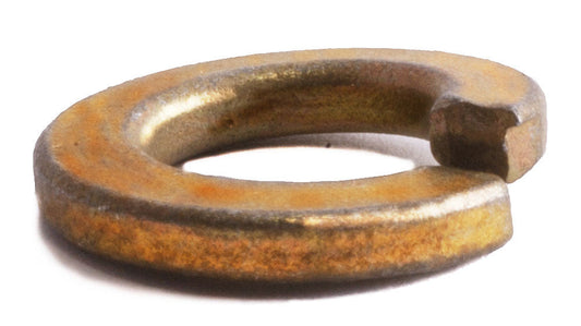 1 Grade 8 Split Lockwasher Yellow Zinc Plated
