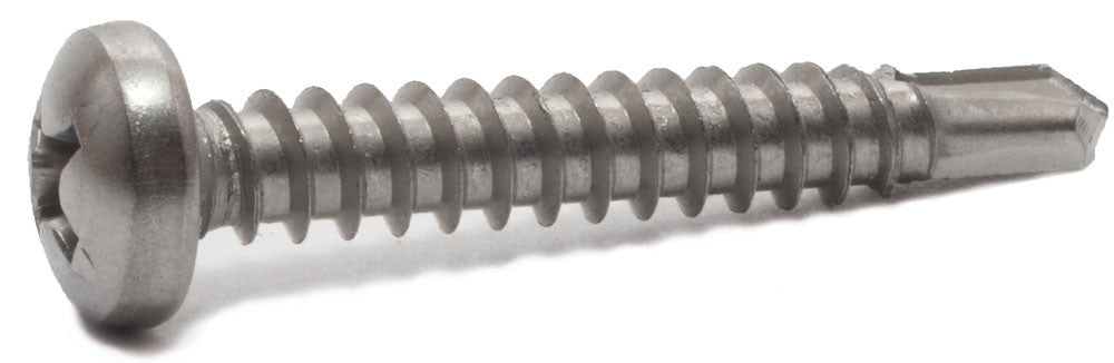 8-18 x 2 Phillips Pan Self Drill Screw 410 SS