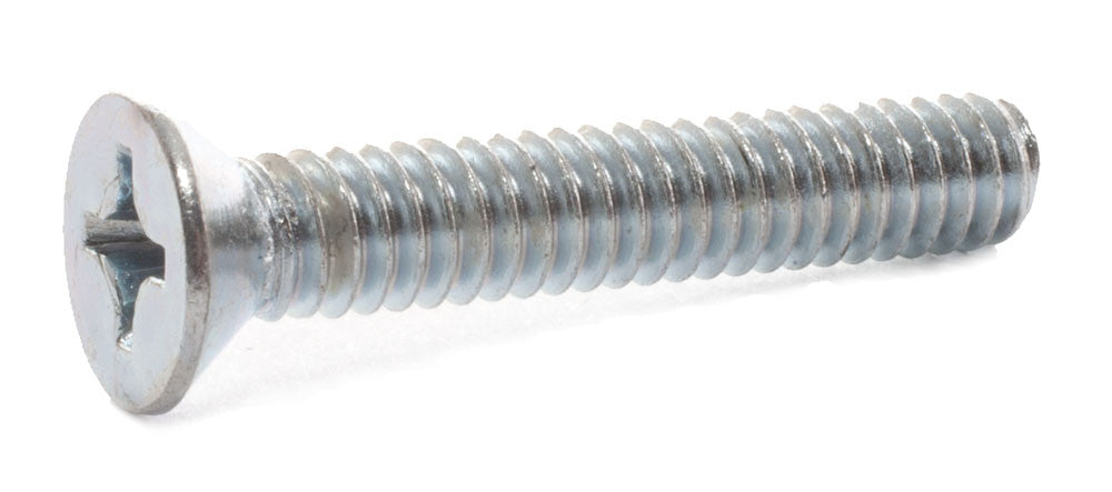 3/8-16 x 1 Phillips Flat Machine Screw Zinc