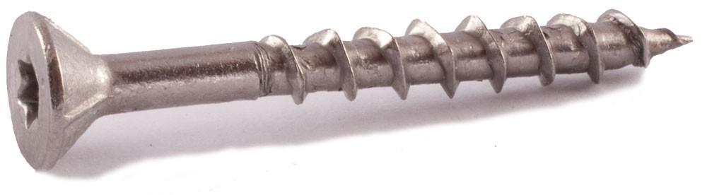 #10 x 2 Simpson 6-Lobe Flat-Head Deck-Drive™ DWP Wood Screws 316 Stainless Steel  (T25) - Box (2500)