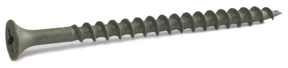 8 x 2 1/2 Phillips Bugle Decking Screws W.A.R. Coated - Carton (2,500)
