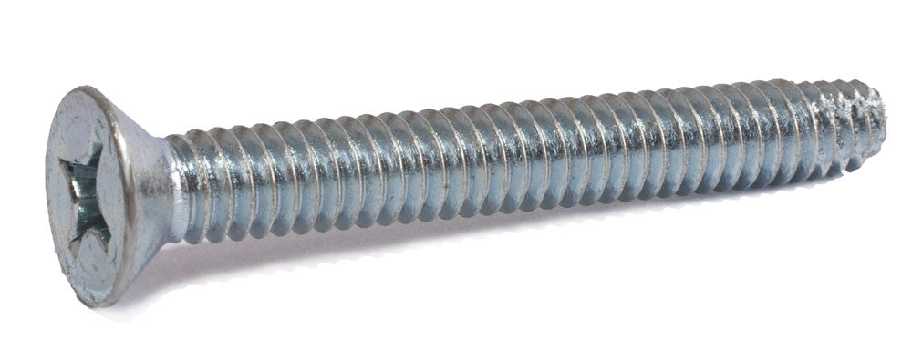 3/8-16 x 4 Phillips Flat Machine Screw Type F Zinc Plated