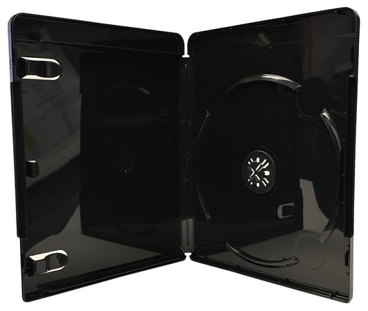 PREMIUM GLOSSY Black 4K Blu-Ray Single DVD Cases 12MM