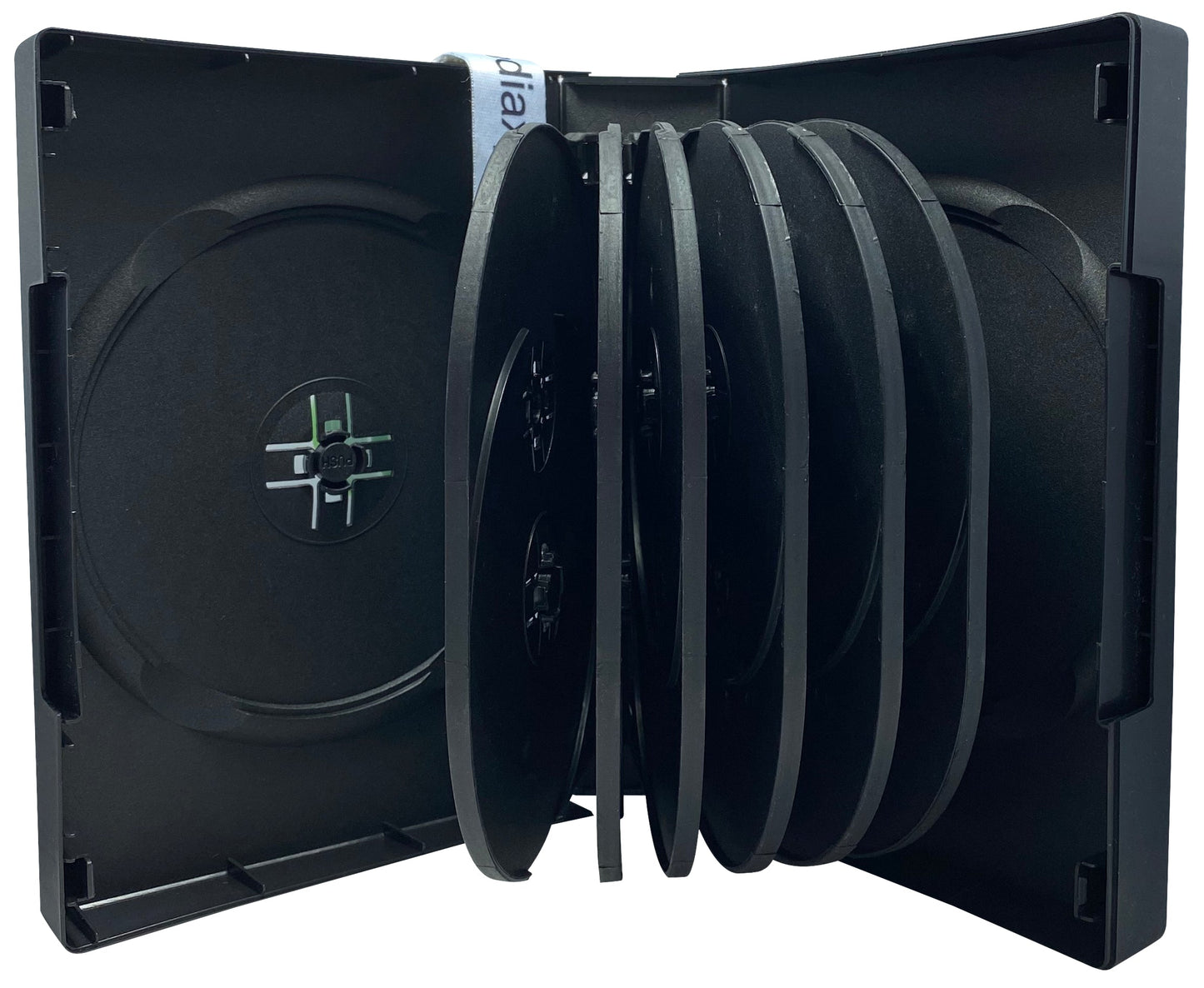 Black 14 Disc DVD Cases