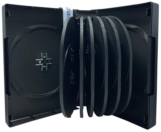 Black 14 Disc DVD Cases