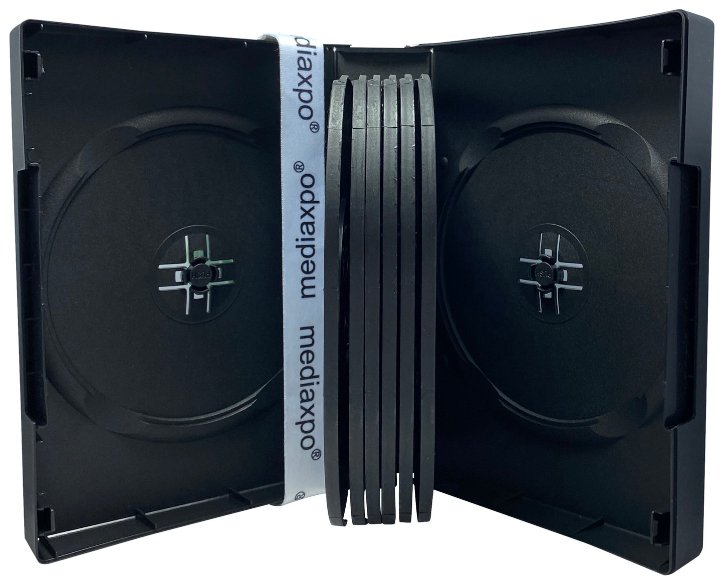 Black 14 Disc DVD Cases