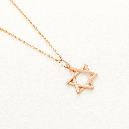 925 Sterling Silver Star of David Necklace