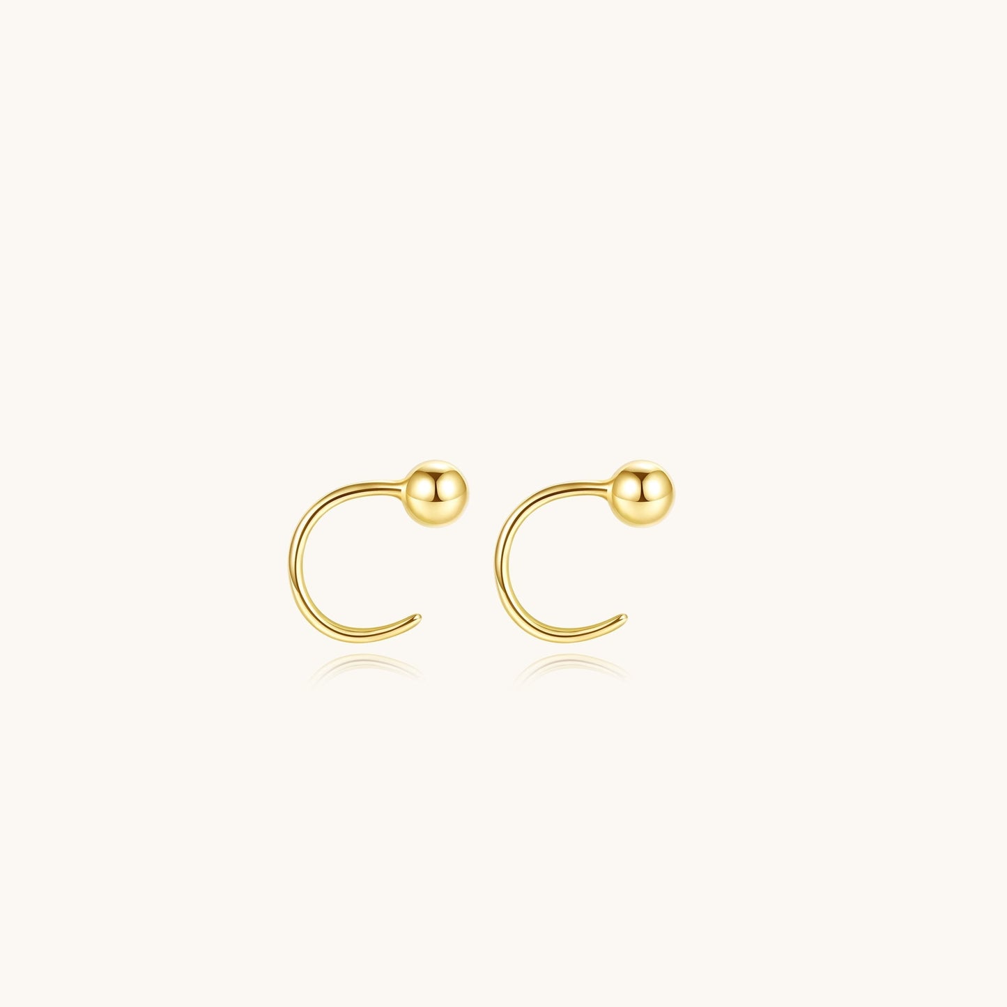 925 Sterling Silver Cubic Zirconia Open Hoop Earrings