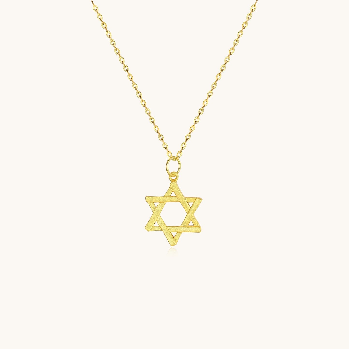 925 Sterling Silver Star of David Necklace