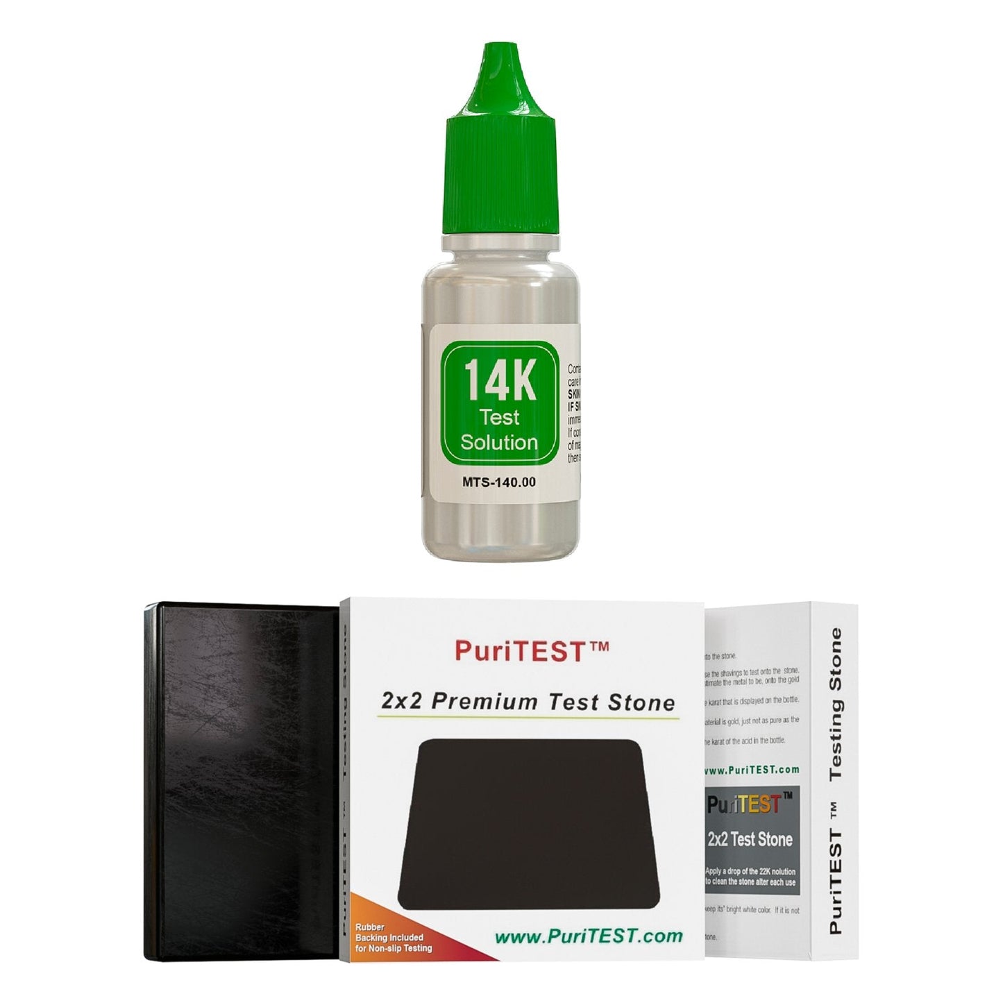 PuriTEST Gold Jewelry Testing Acid 10k 14k 18k Kit Tester N35 Earth Magnet Check Detect Precious Metals