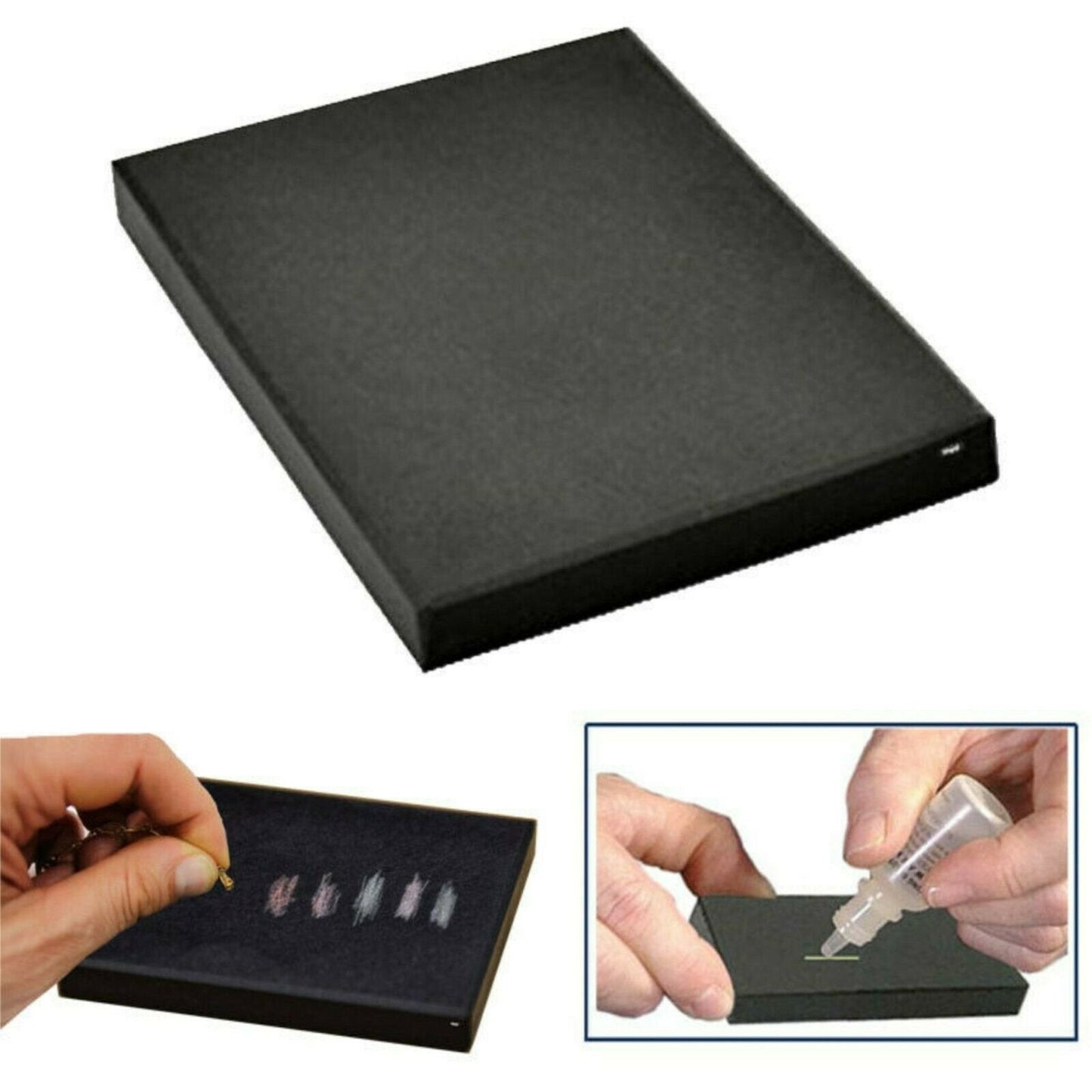 JSP 14K Gold Scrap Jewelry Testing Kit Acid Test Liquid Scratch Stone Tester oro