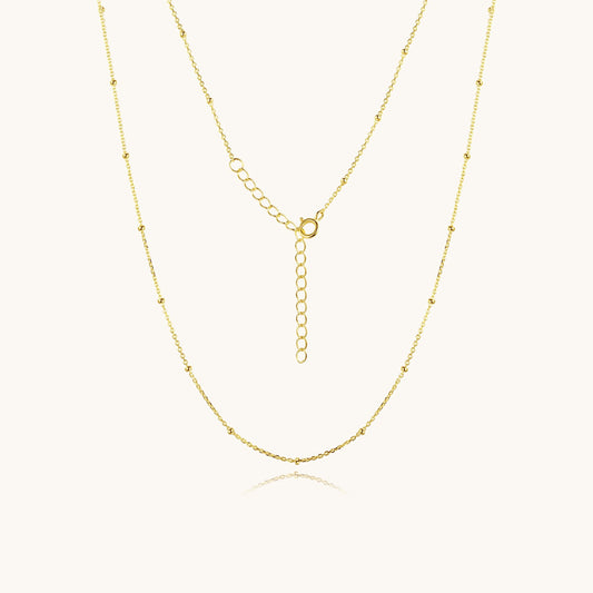 925 Sterling Silver Satellite Necklace