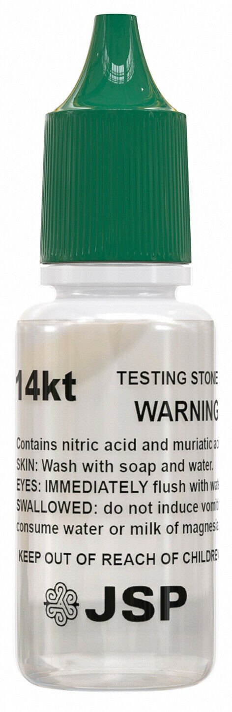 JSP 14K Gold Scrap Jewelry Testing Kit Acid Test Liquid Scratch Stone Tester oro