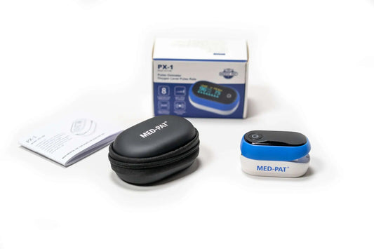 Med-Pat PX-1 Fingertip Pulse Oximeter | Accurate SpO₂ & Pulse Rate Monitor – FDA Approved, FSA/HSA Eligible
