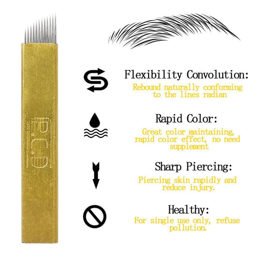 Microblading Needles Permanent Makeup Manual Eyebrow Blades