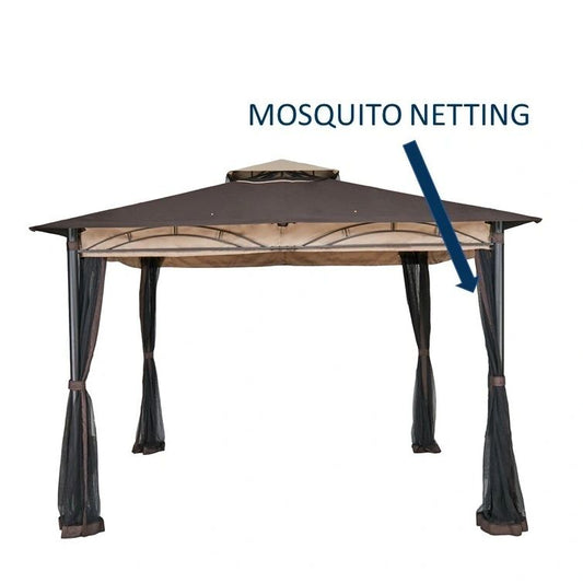 Shade N' Shelters 9' x 11' Gazebo - Mosquito Netting with Hooks