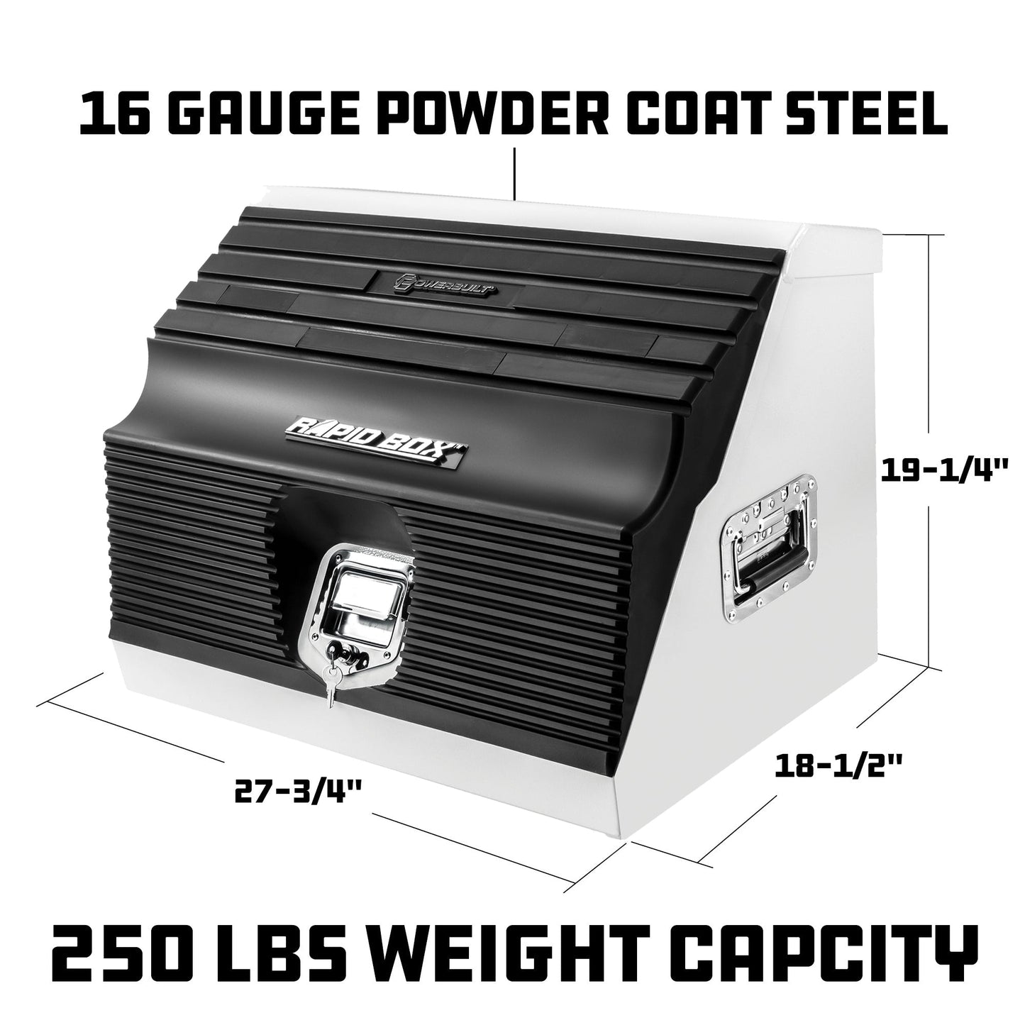 26 Inch Rapid Box Tool Box - White - motleyindustries - Little Red General Store