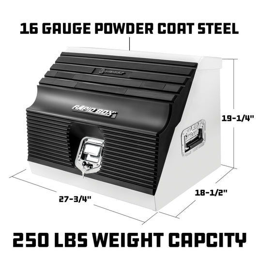 26 Inch Rapid Box Tool Box - White - motleyindustries - Little Red General Store