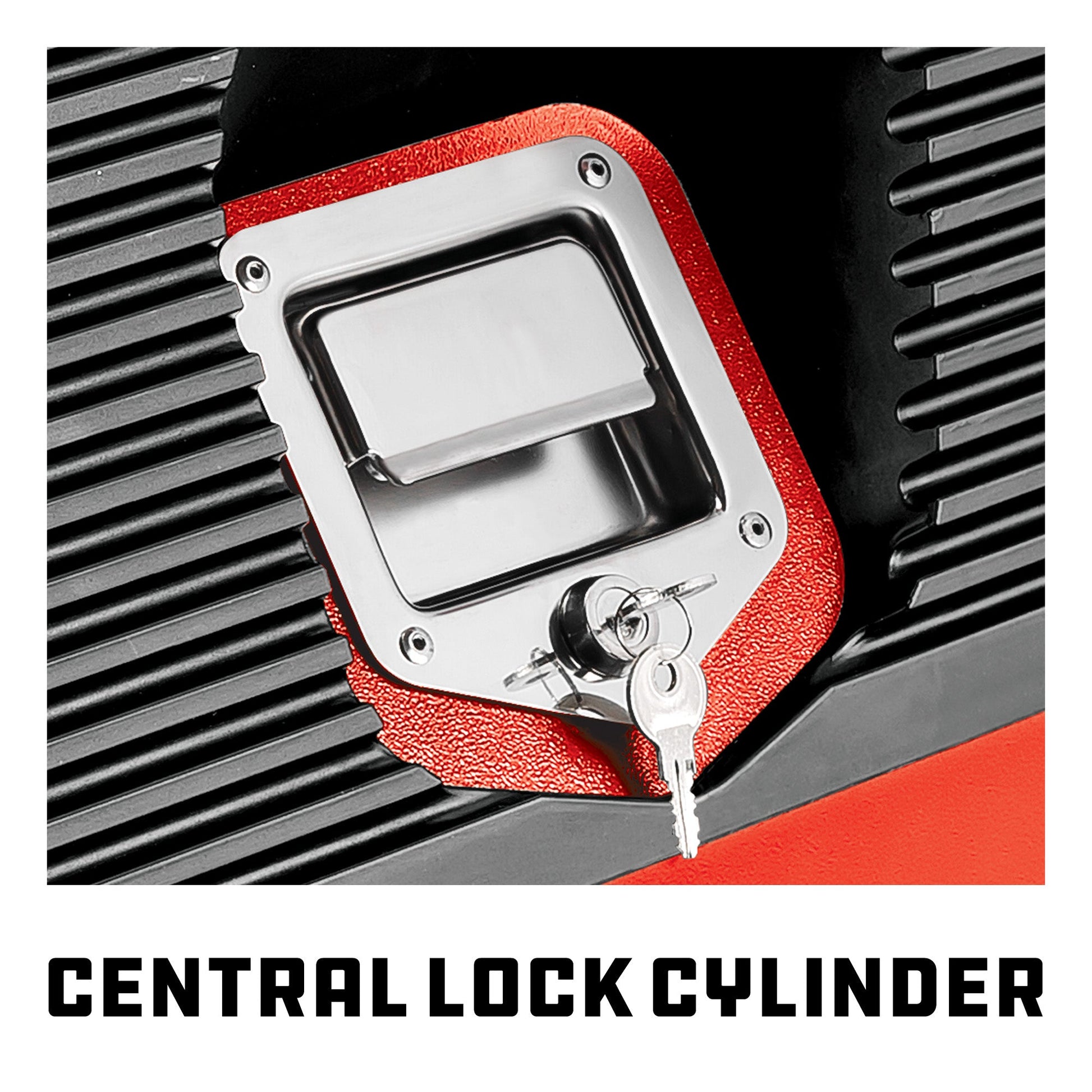 26 in. Rapid Box Portable Slant Front Toolbox - Red - motleyindustries - Little Red General Store