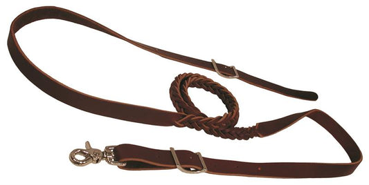 REIN, ROPING, BR. 5 PLAIT, 1" X 6 1/2'