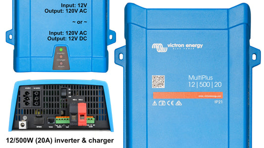 Victron 120V Inverter & Charger - 12/24/48V; 500 - 5000 Watts